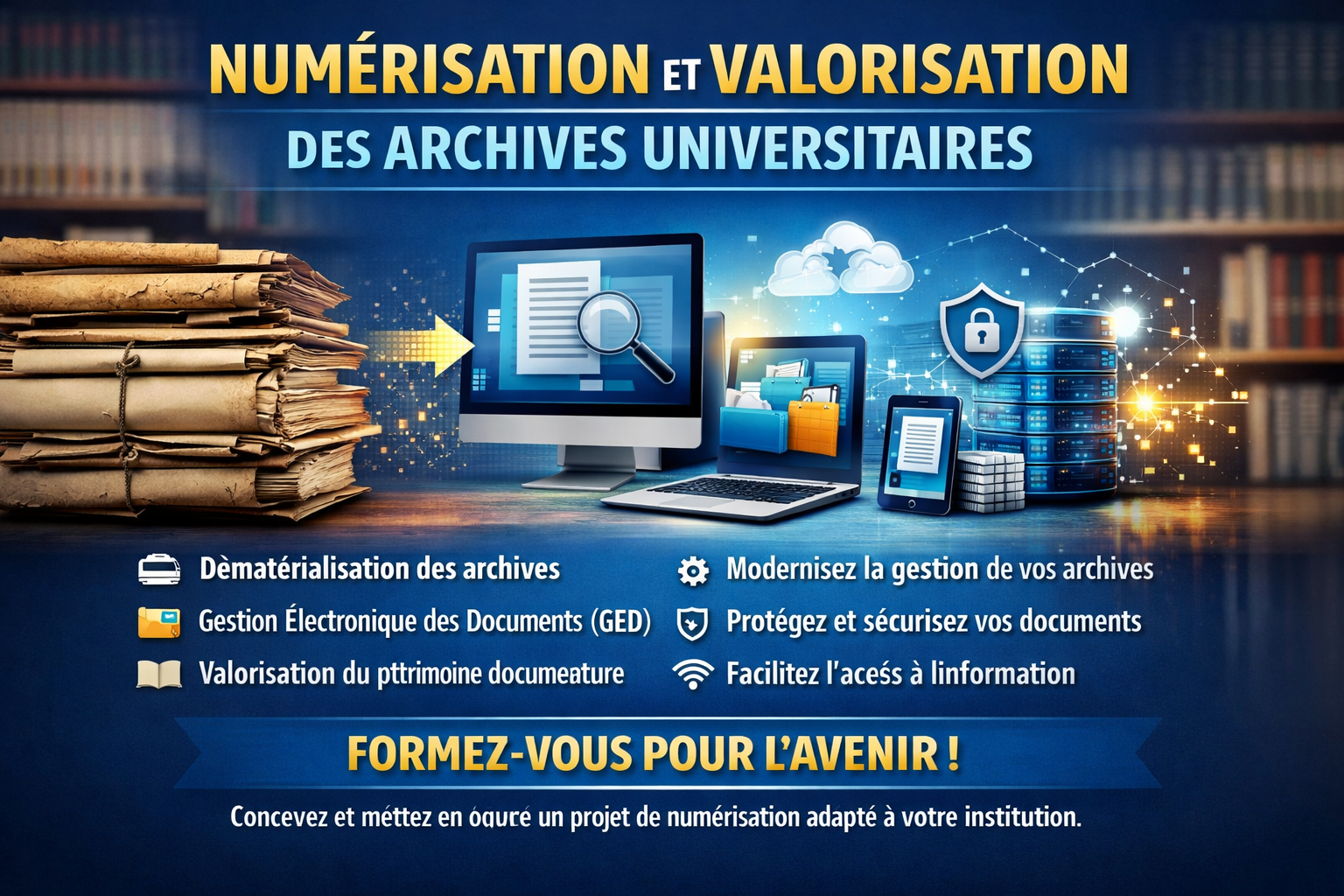 NUMÉRISATION ET VALORISATION DES ARCHIVES UNIVERSITAIRES